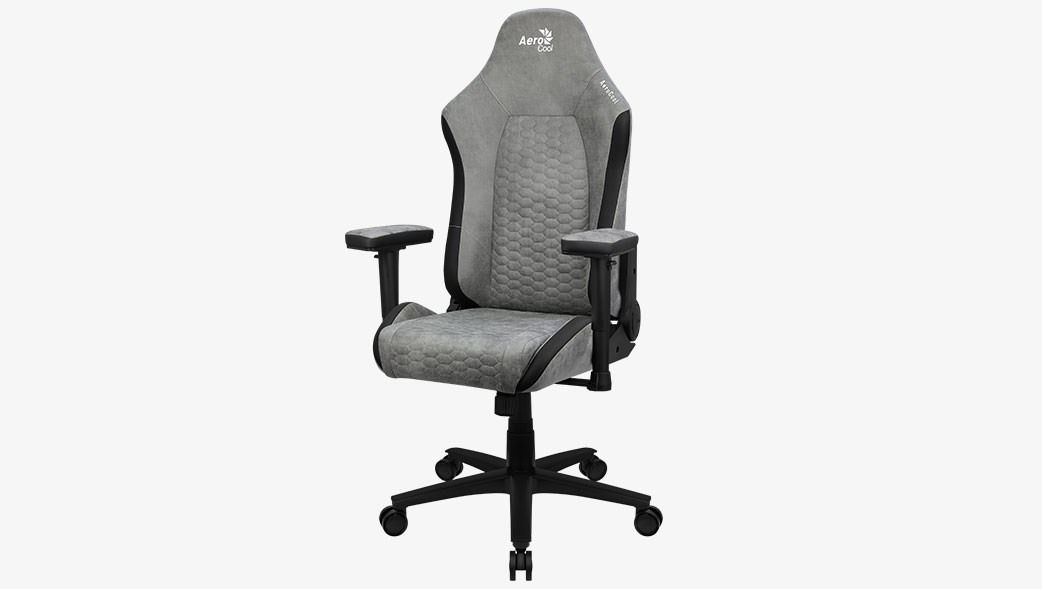 Kompiuterinių žaidimų kėdė Crown AeroSuede, pilka