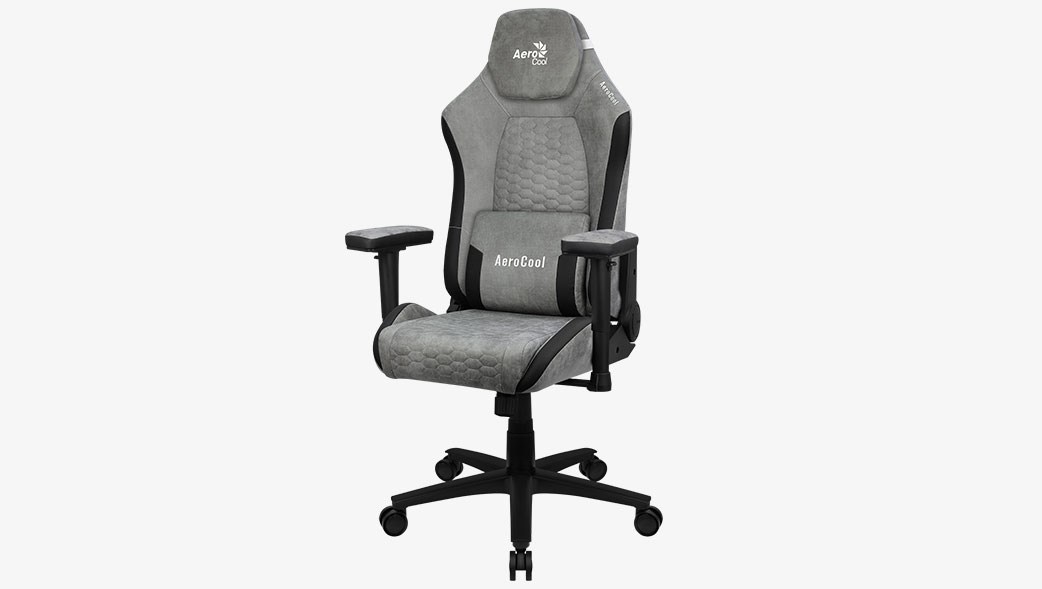Kompiuterinių žaidimų kėdė Crown AeroSuede, pilka