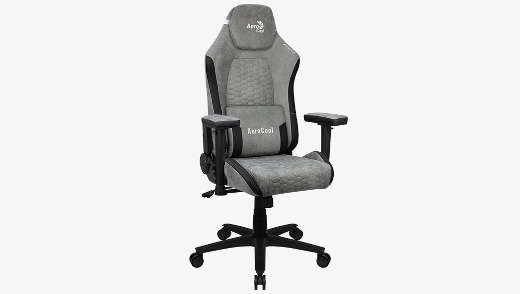 Kompiuterinių žaidimų kėdė Crown AeroSuede, pilka