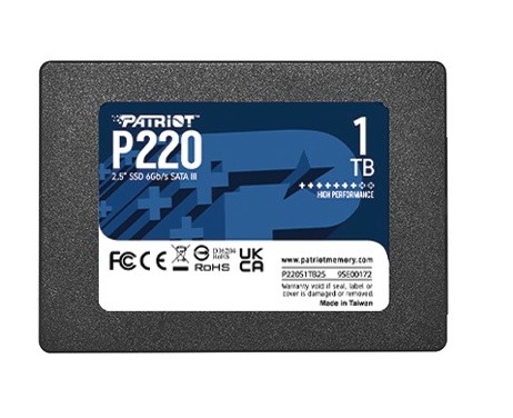 Ssd vidinis kietasis diskas patriot p220, 1tb (p220s1tb25)