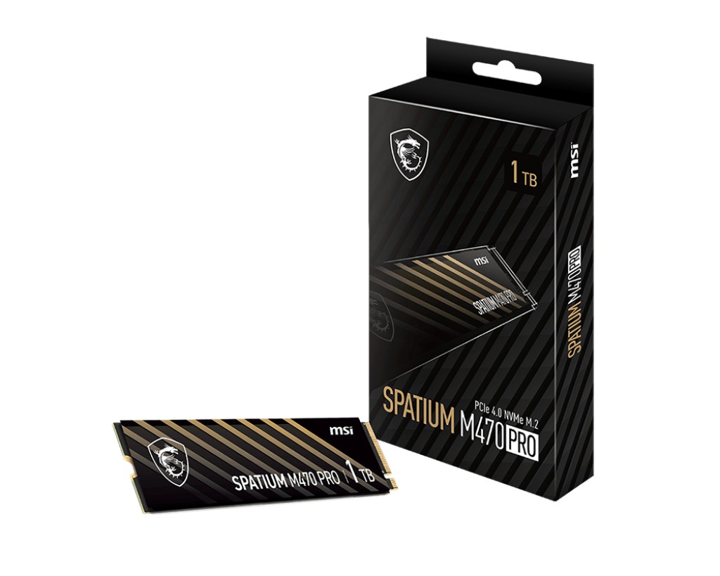 Ssd - msi - spatium m470 pro - 1 to - pcie 4.0 - m.2 - išskirtinis našumas