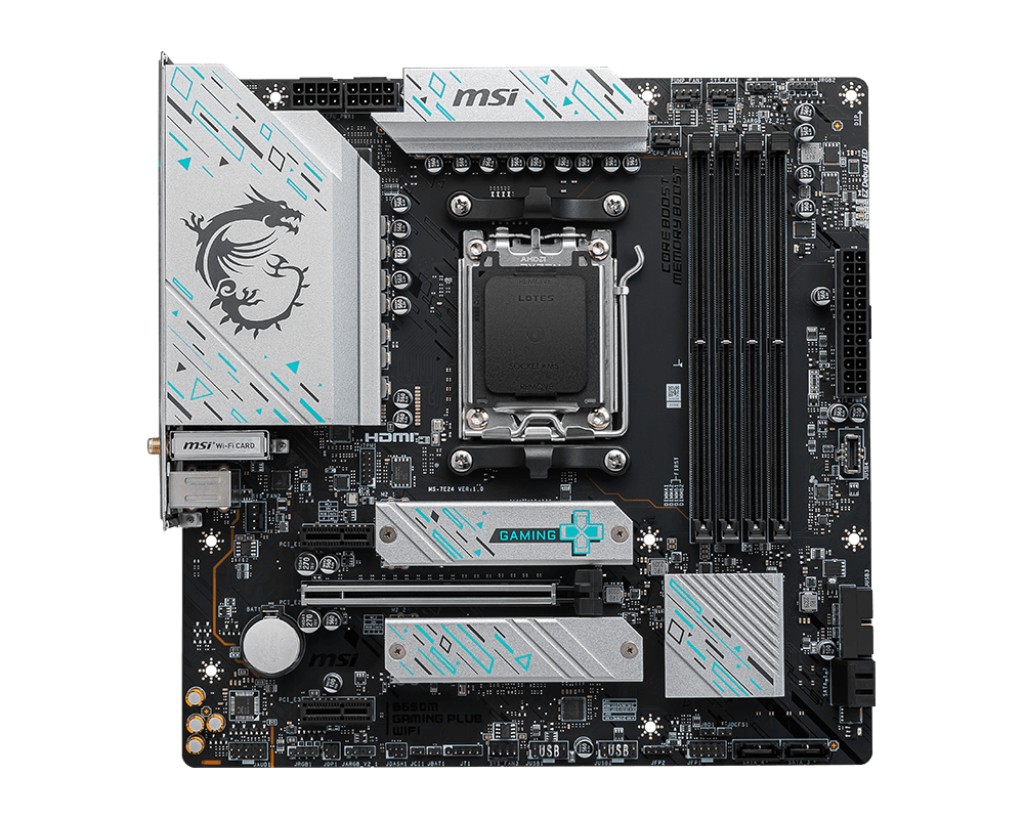 Pagrindinė plokštė msi b650m gaming plus wifi
