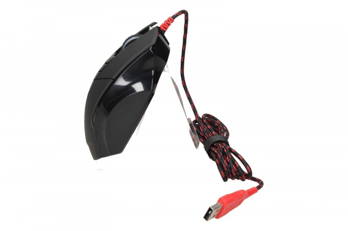 Laidinė pelė a4tech pelė bloody v7, 3200dpi, optinė, 7but., usb laidas, juoda, žaidimų, v-track, lagless shoting, core 2