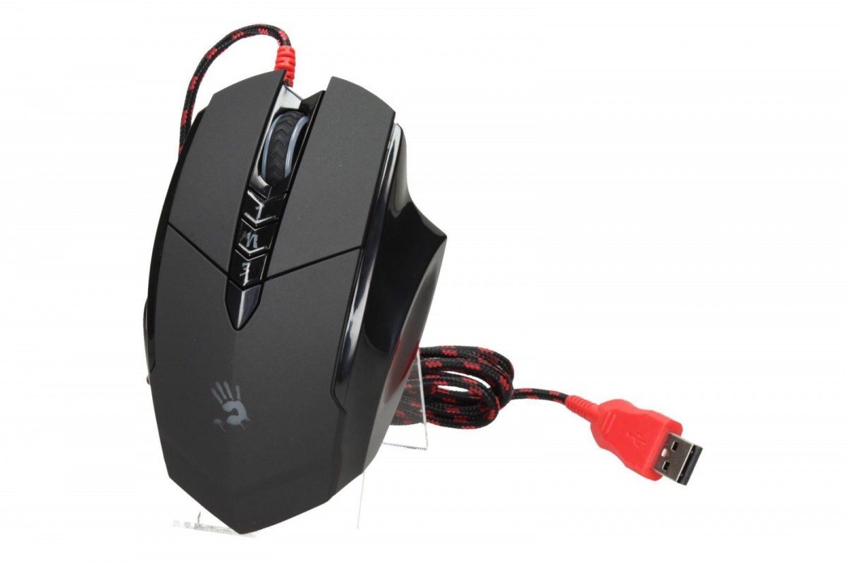 Laidinė pelė a4tech pelė bloody v7, 3200dpi, optinė, 7but., usb laidas, juoda, žaidimų, v-track, lagless shoting, core 2