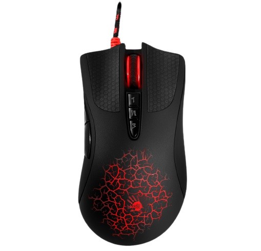 Laidinė pelė žaidimų pelė a4tech bloody a90a, 6200dpi, optinė, juoda