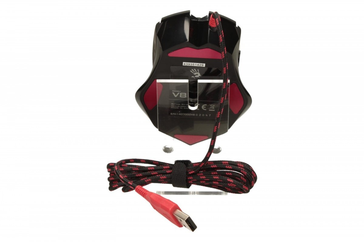 Laidinė pelė a4tech pelė bloody v8m, 3200dpi, optinė, 7but., usb laidas, juoda, žaidimų, core 2, atmintis 160kb