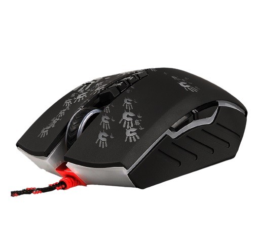 Laidinė pelė a4tech pelė bloody a60a, 6200dpi, optinė, 8b., laidinė usb, spalvota, žaidimų, rgb apšvietimas