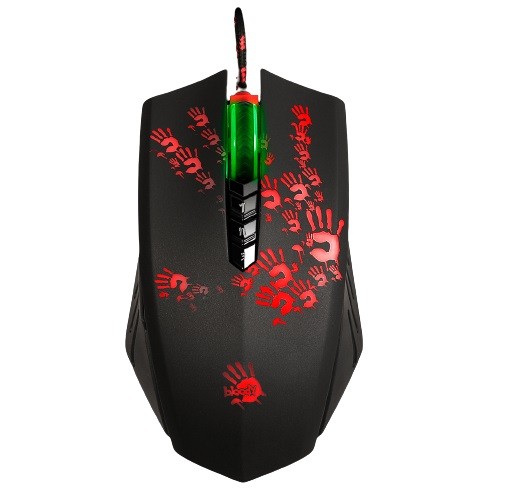 Laidinė pelė a4tech pelė bloody a60a, 6200dpi, optinė, 8b., laidinė usb, spalvota, žaidimų, rgb apšvietimas