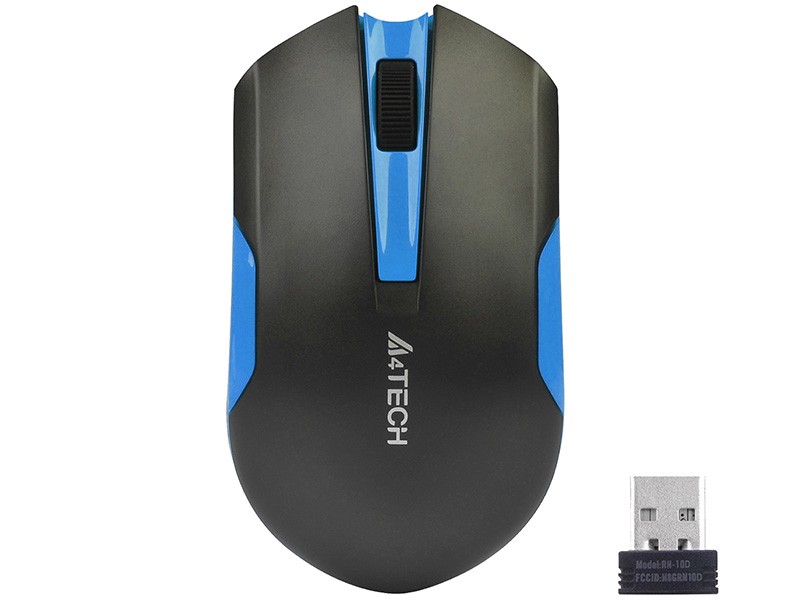 Belaidė pelė A4Tech A4TMYS46037, mėlyna/juoda