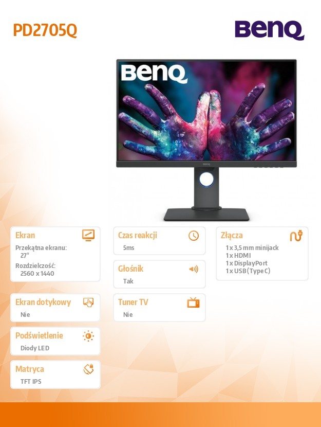 Monitorius benq 9h.ljela.tbe, 27