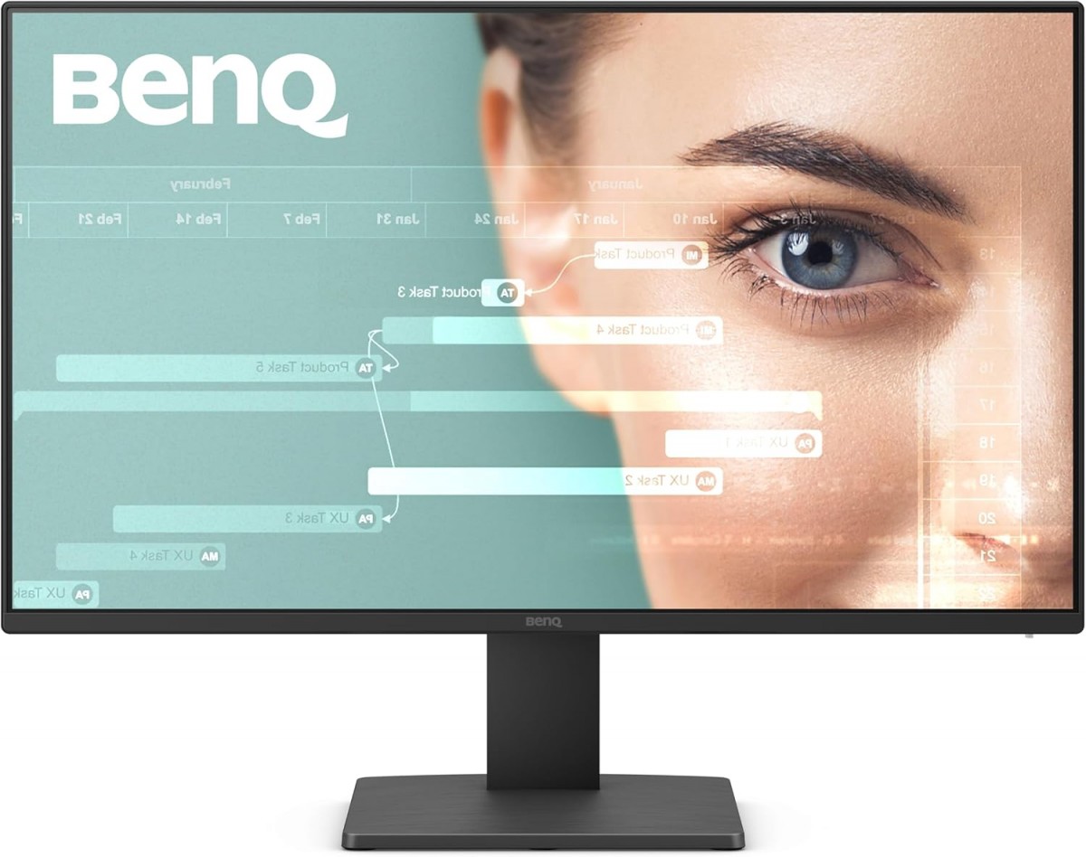 Monitorius pc ekranas - benq - gw2791 - 27 colių - full hd 1920x1080 - ips skydelis 100hz