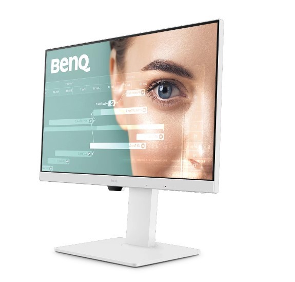 Monitorius „27 colių“ full hd 100hz ekranas, idealus biurui su elegantišku baltu dizainu., 27