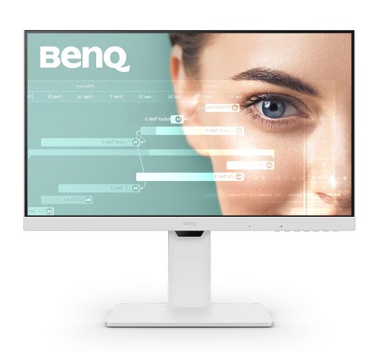Monitorius „27 colių“ full hd 100hz ekranas, idealus biurui su elegantišku baltu dizainu., 27
