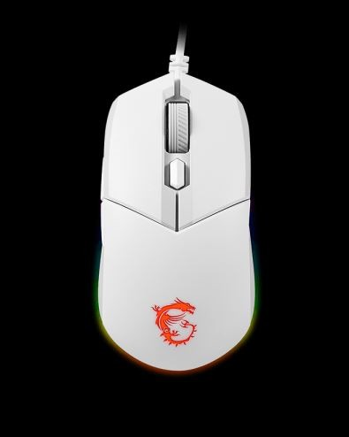 Optinė pelė mouse usb optical gaming/clutch gm11 white msi