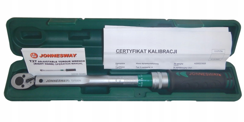 Dinamometrinis raktas 3/8″ 10-60 NM T27060N Jonnesway