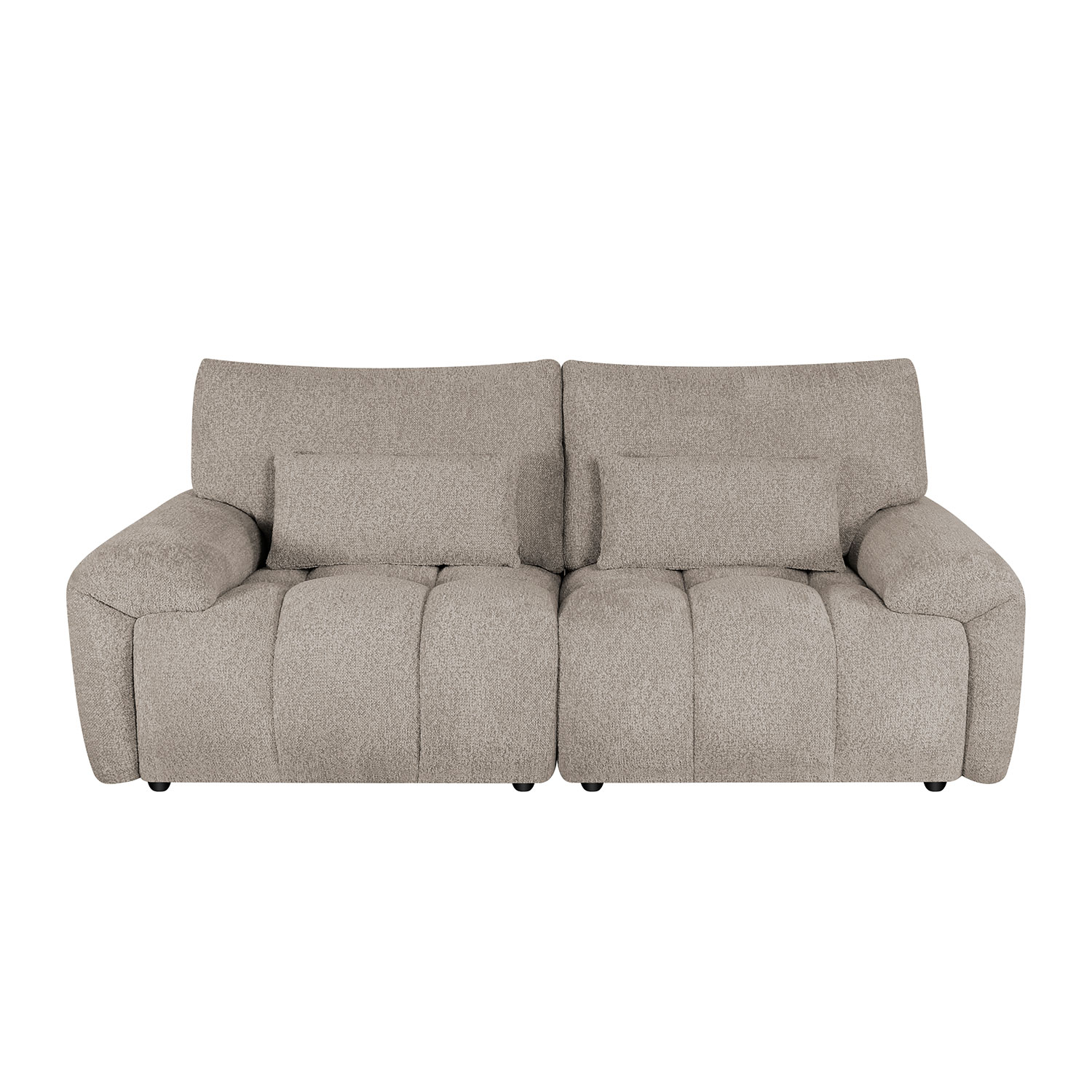 Sofa, 2,5 vietų, šviesiai ruda, 210 x 100 x 89 cm 2