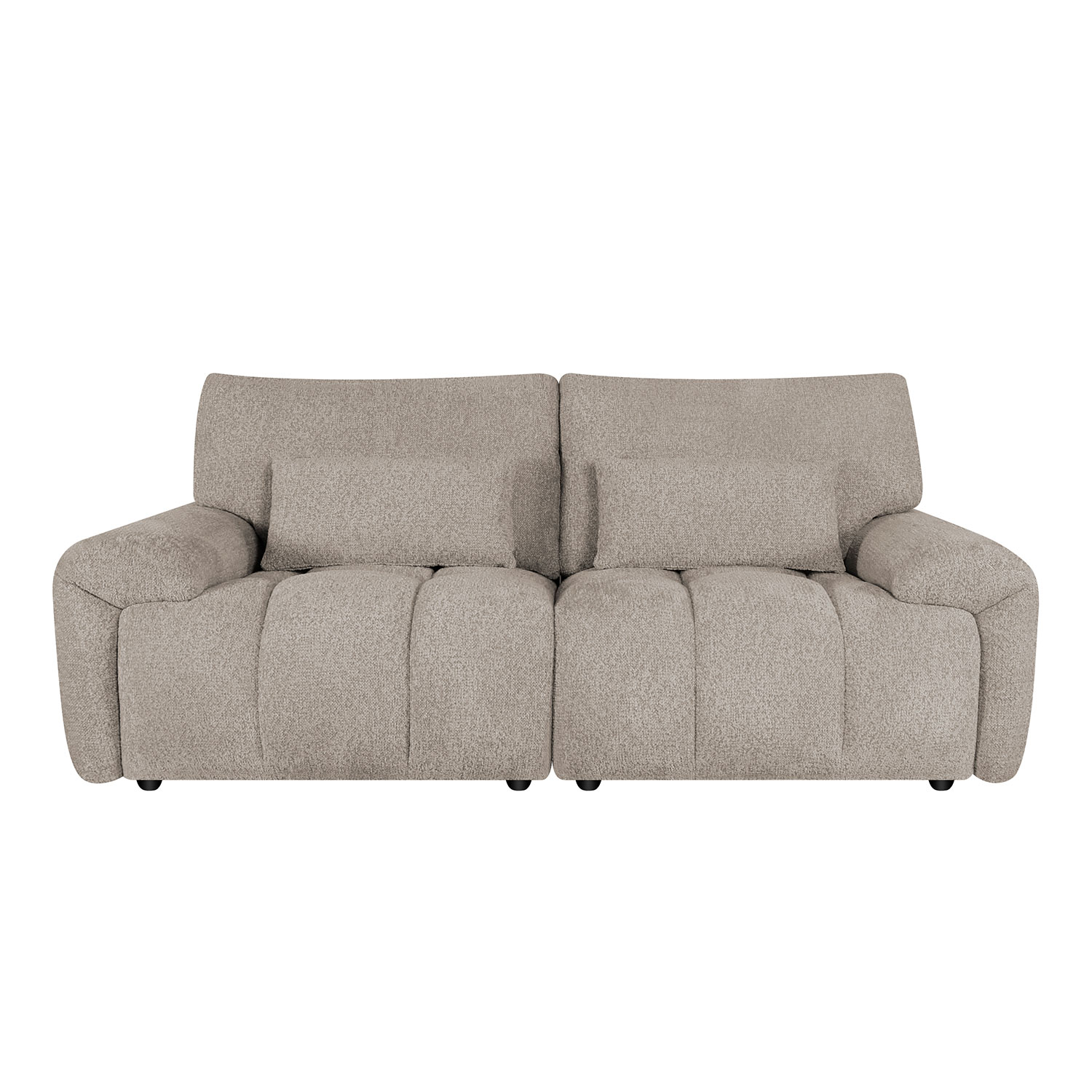 Sofa, 2,5 vietų, šviesiai ruda, 210 x 100 x 89 cm