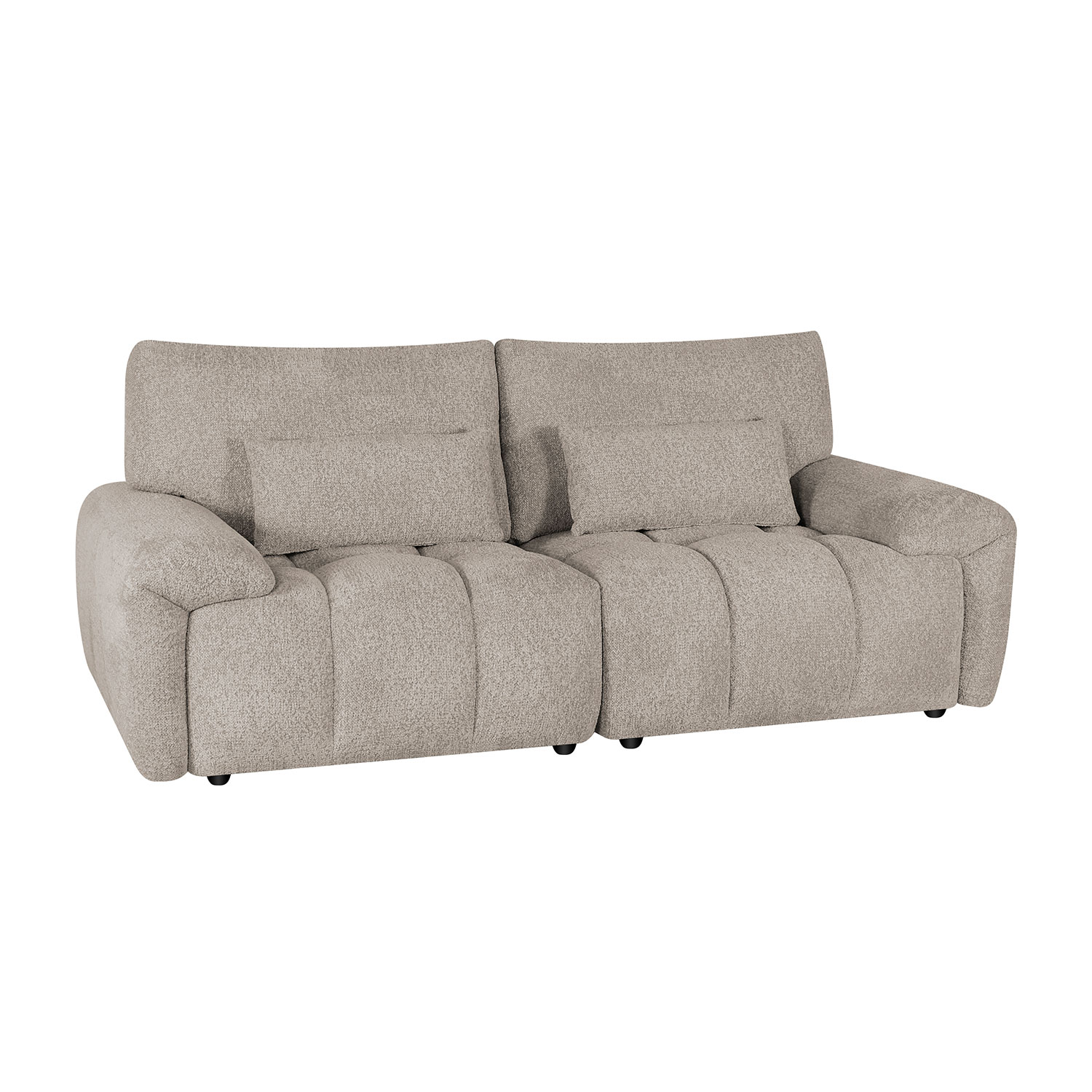 Sofa, 2,5 vietų, šviesiai ruda, 210 x 100 x 89 cm