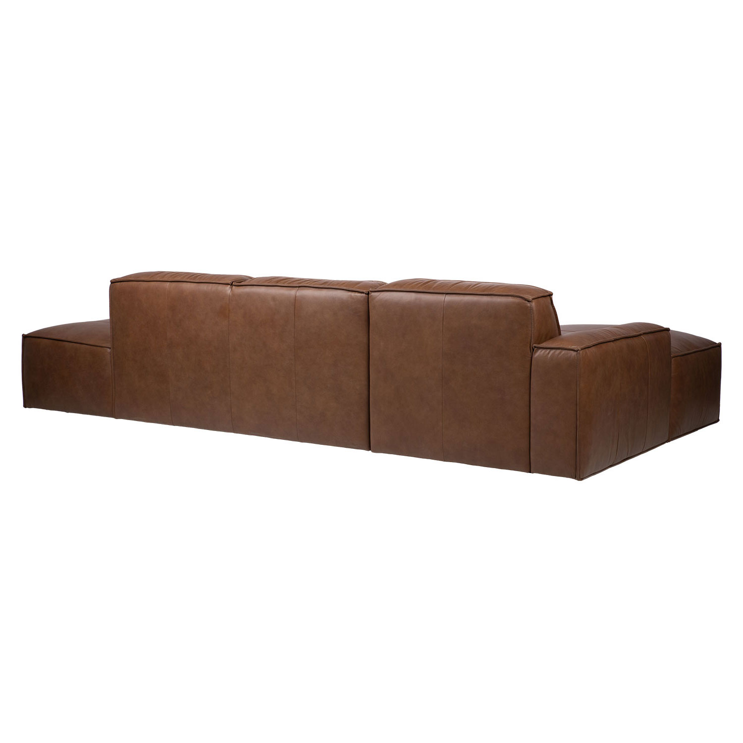 Kampinė sofa , kairinė, ruda, 302 × 156/92 × 72 cm 3