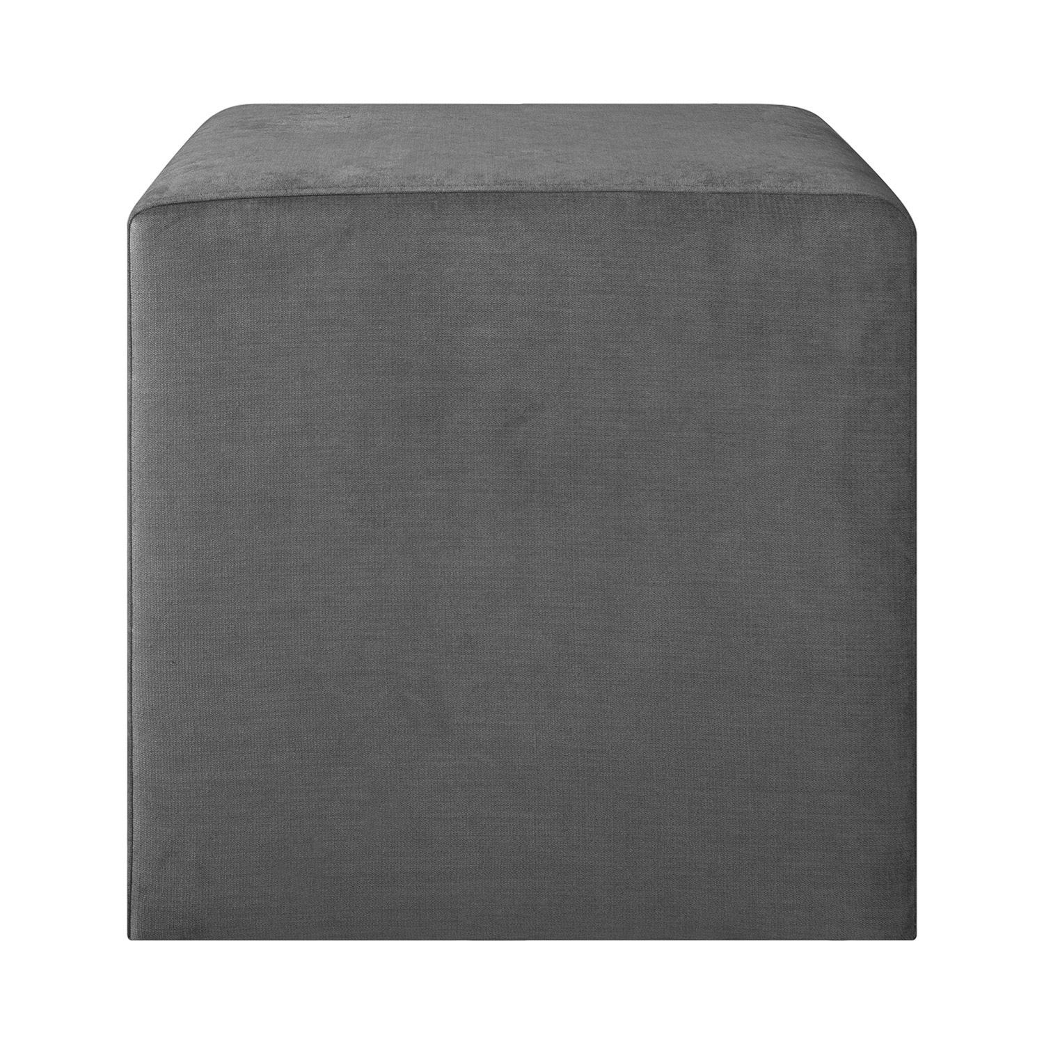 Pufas, pilkas, 45 × 45 × 45 cm