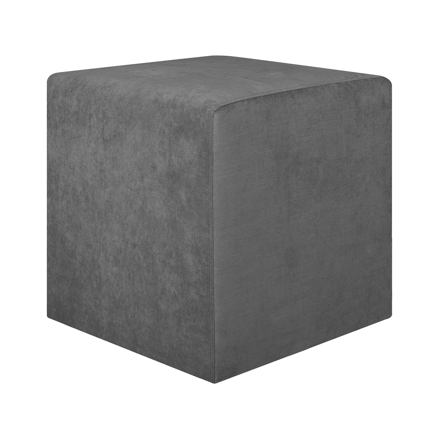 Pufas, pilkas, 45 × 45 × 45 cm