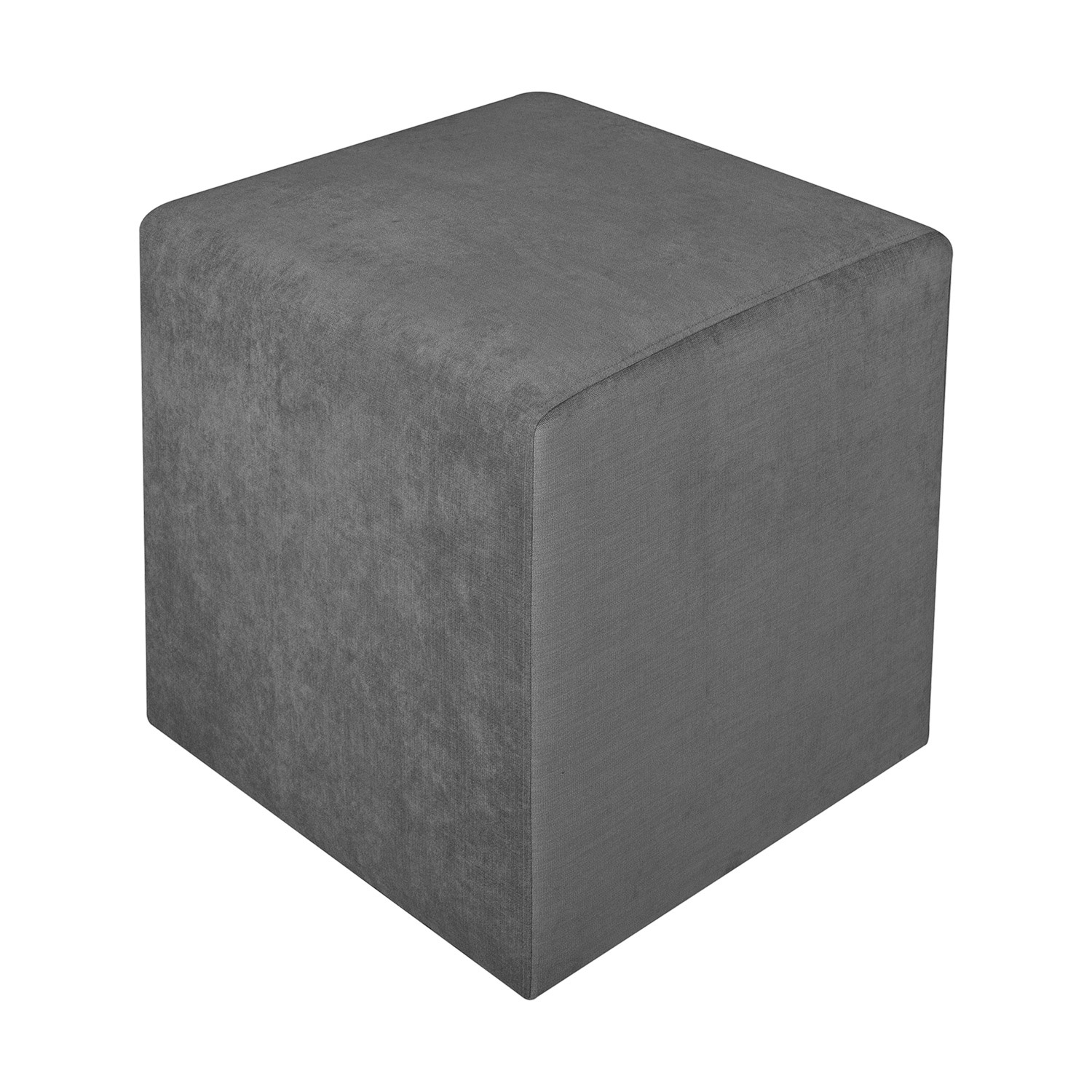 Pufas, pilkas, 45 × 45 × 45 cm 2
