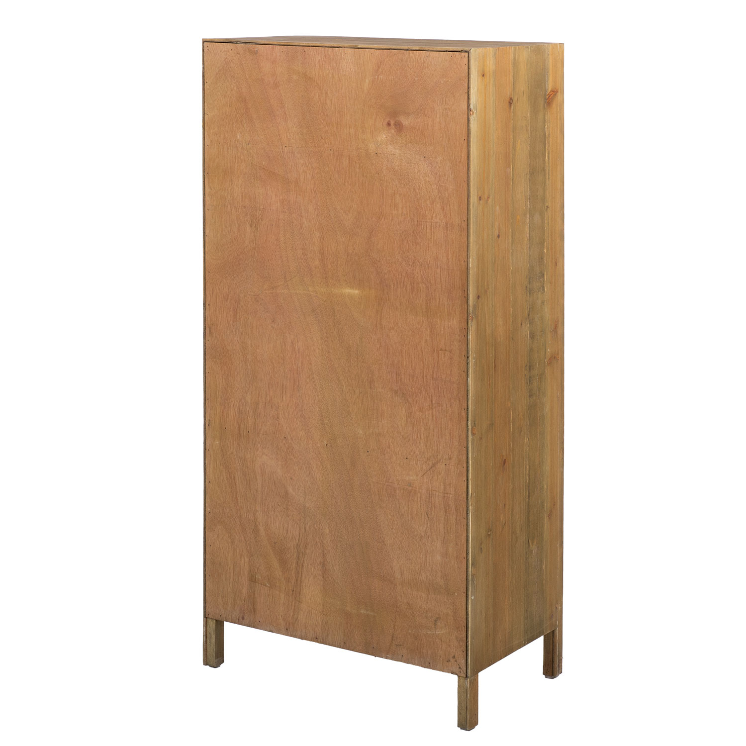 Komoda iš eglės medienos su stalčiais, ruda, 60 × 36 × 121 cm 3