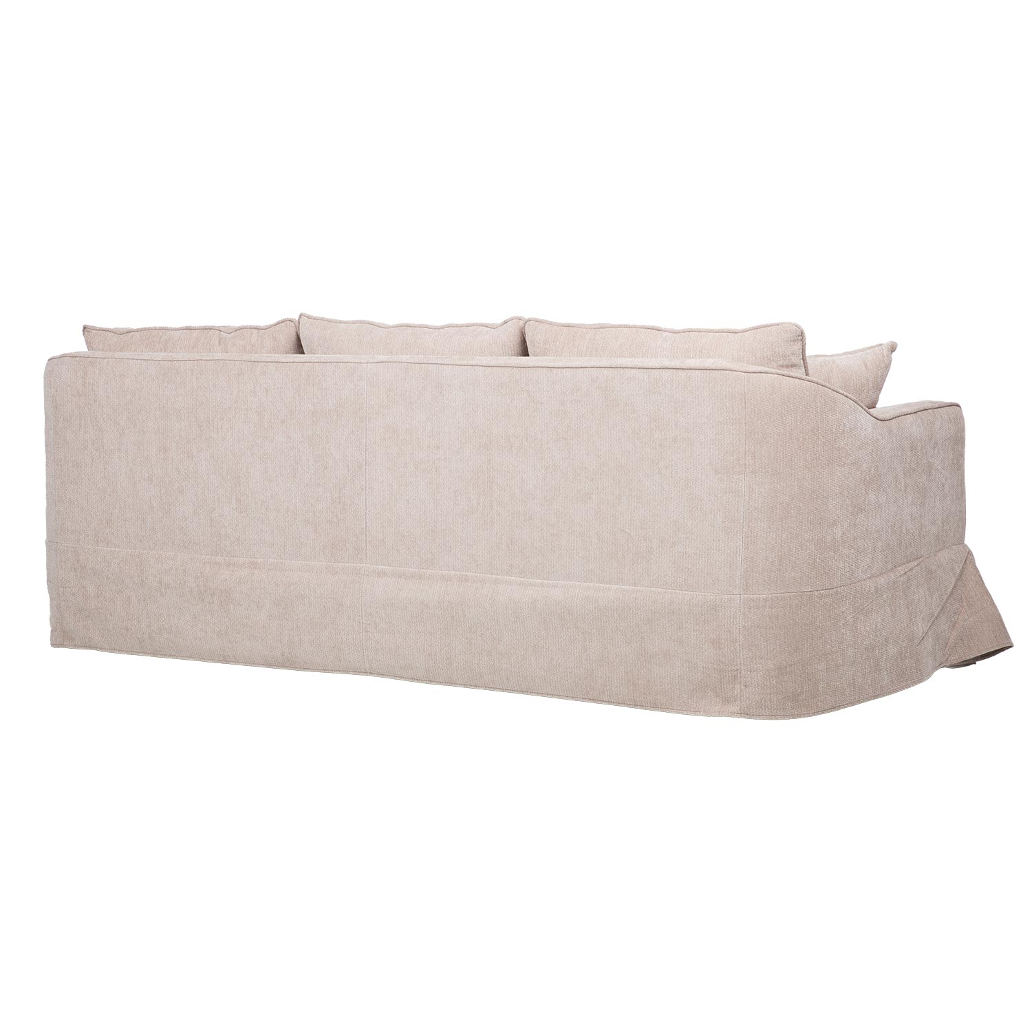 Trivietė sofa su kišeninėmis spyruoklėmis, smėlinė, 215 × 87 × 80 cm 3