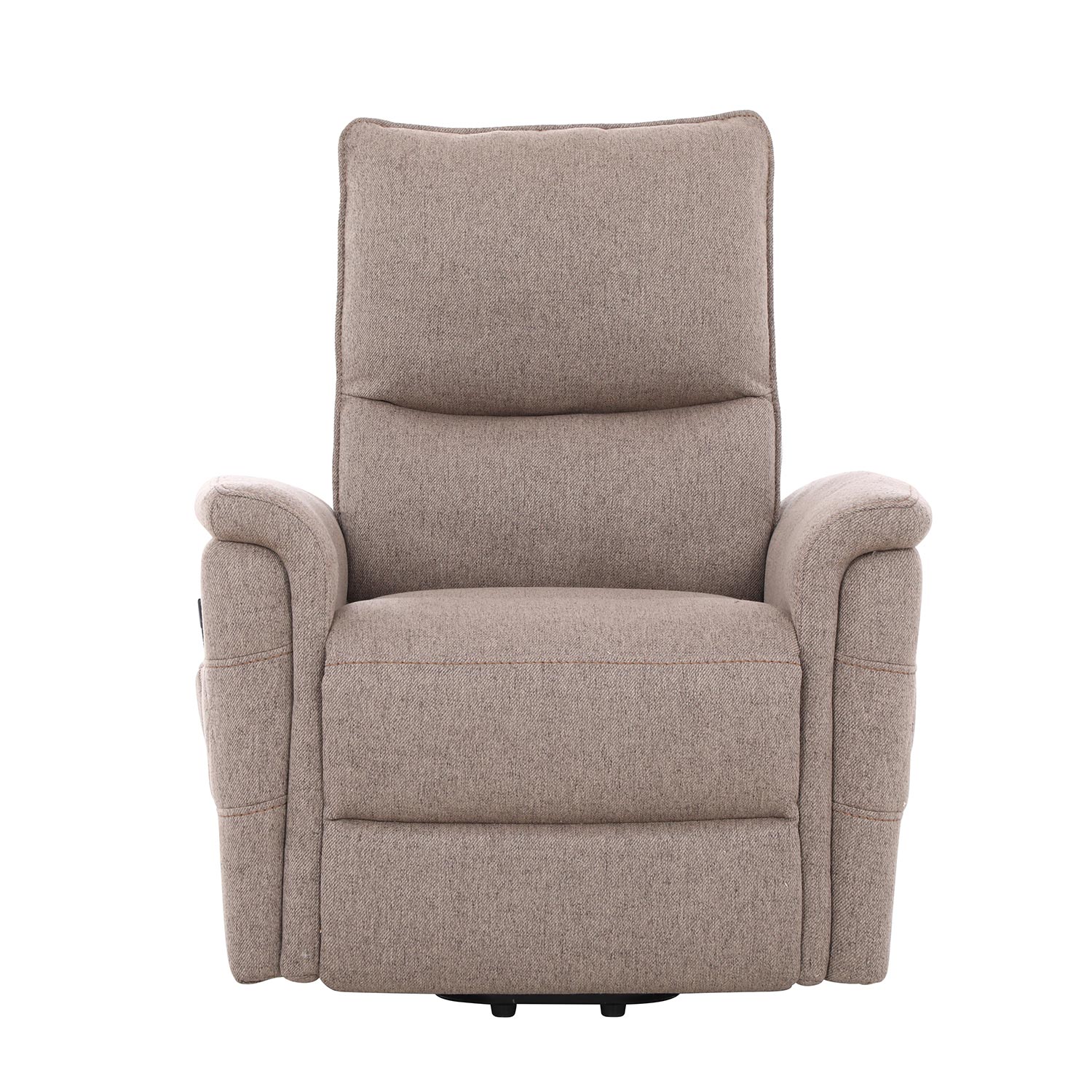 Fotelis GIANNI su elektriniu atlošimo ir pakėlimo mechanizmu, smėlinis, 85 × 86 × 106 cm