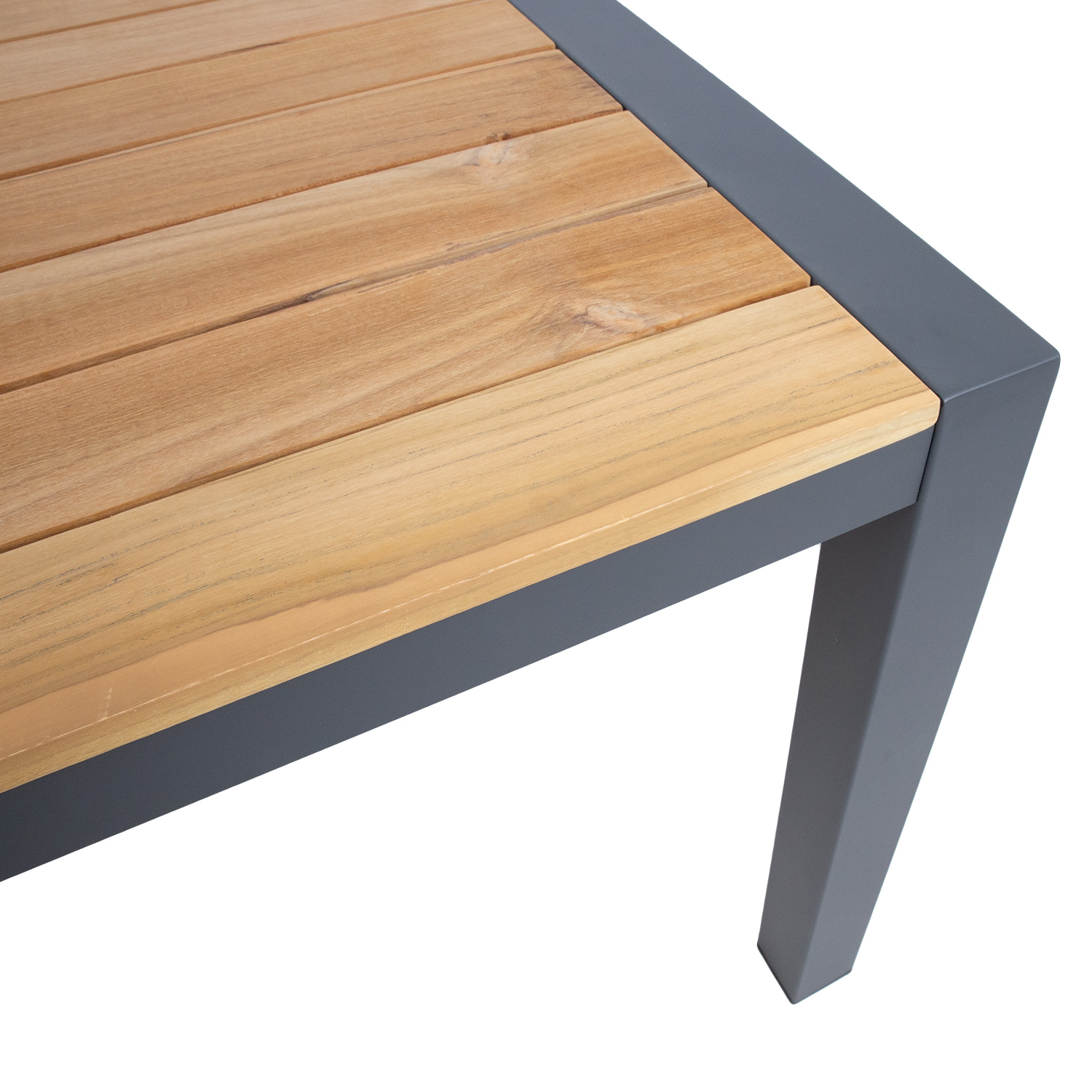 Lauko stalas TAMPERE su tikmedžio stalviršiu, 160 x 80 x 75 cm 2