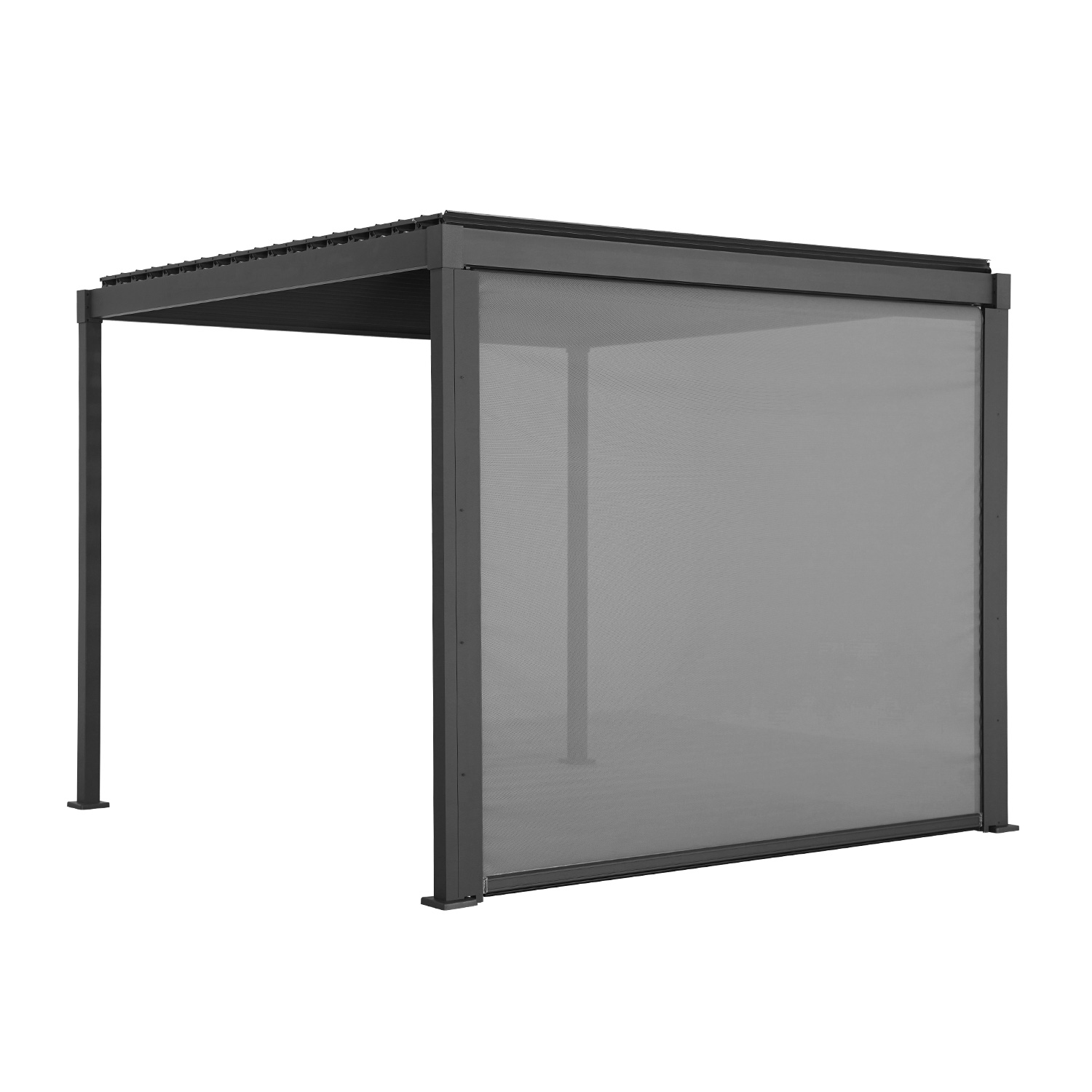 Roletinė sienelė stoginei MIRADOR 80/88, pilka, 3 m 2