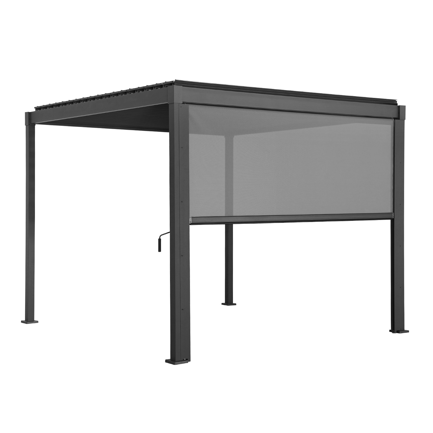 Roletinė sienelė stoginei MIRADOR 80/88, pilka, 3 m