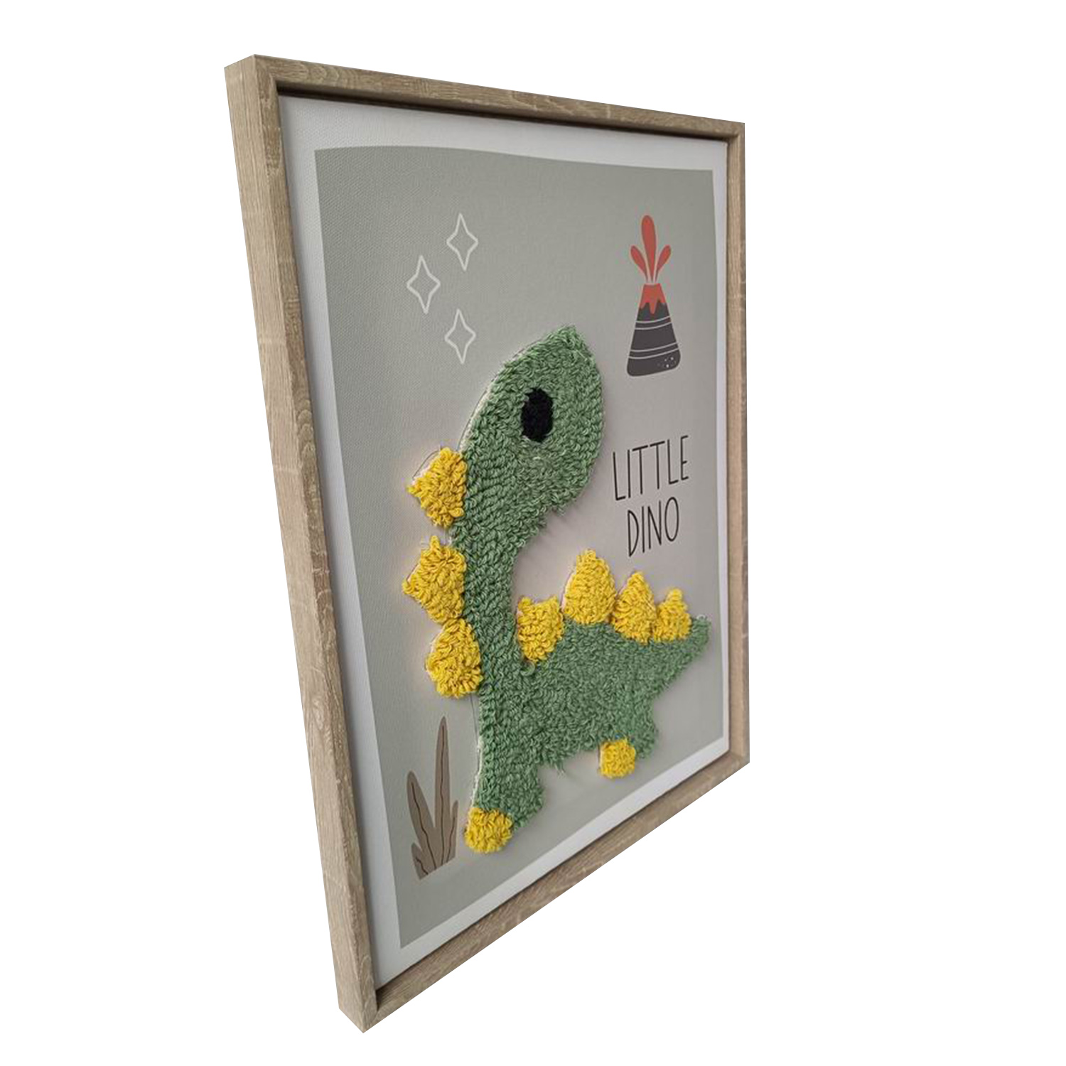 Sieninis paveikslas su 3D elementais, dinozauras, 30 x 40 cm 2