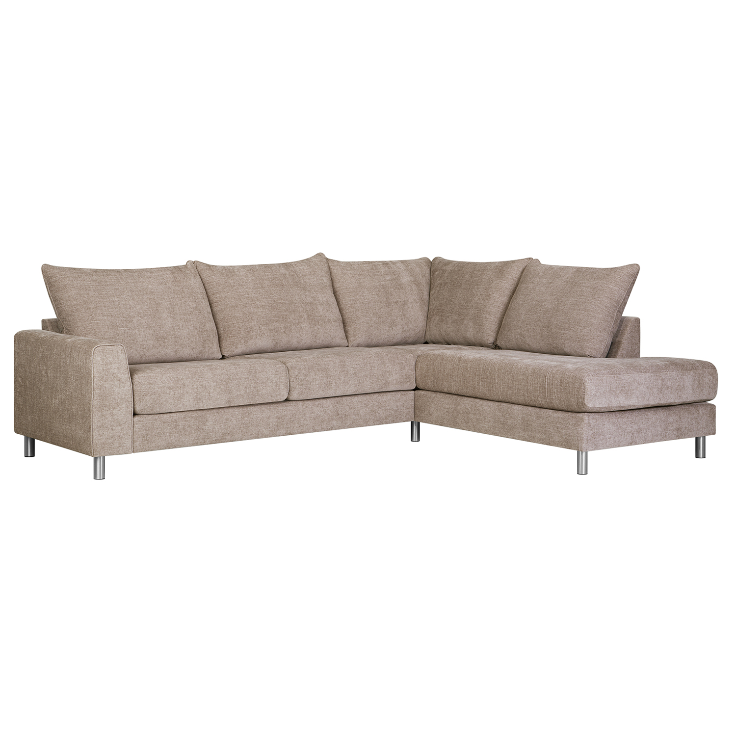 Kampinė sofa LEILA, dešininė, 269 × 210/92 × 89 cm