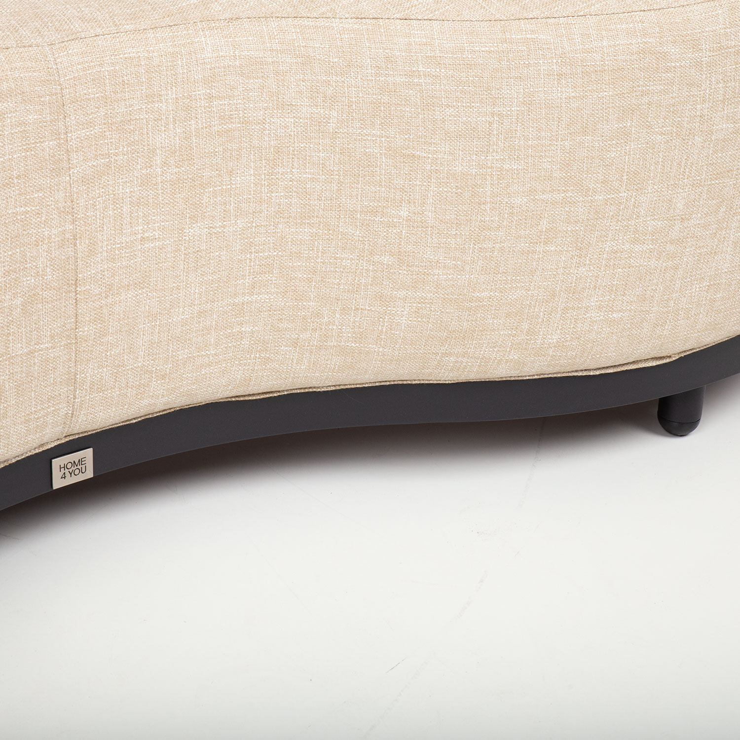 Sofa, 2 vietų, su kilnojamais atlošais, smėlio spalvos, 200 × 92/54 × 42 cm 3