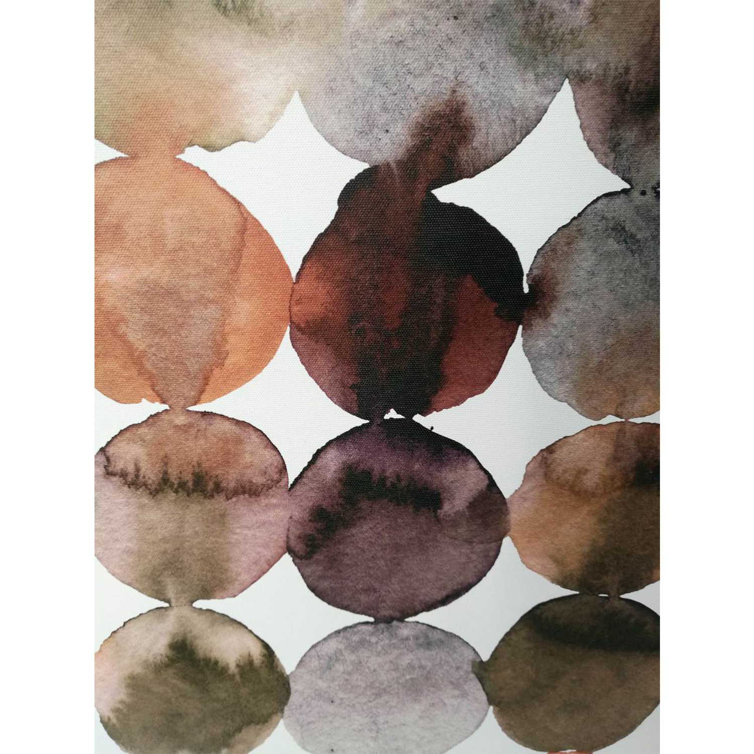 Sieninis paveikslas ant drobės, rudas, 60 × 60 cm