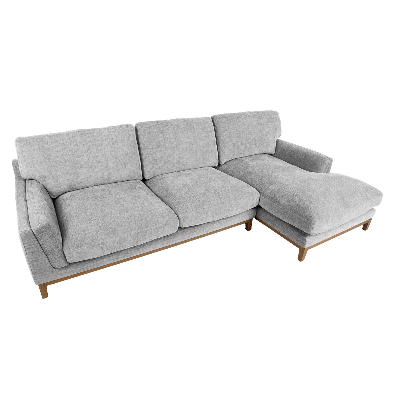 Kampinė sofa su dešiniuoju kampu, pilka, 298 × 100/156 × 96 cm 3
