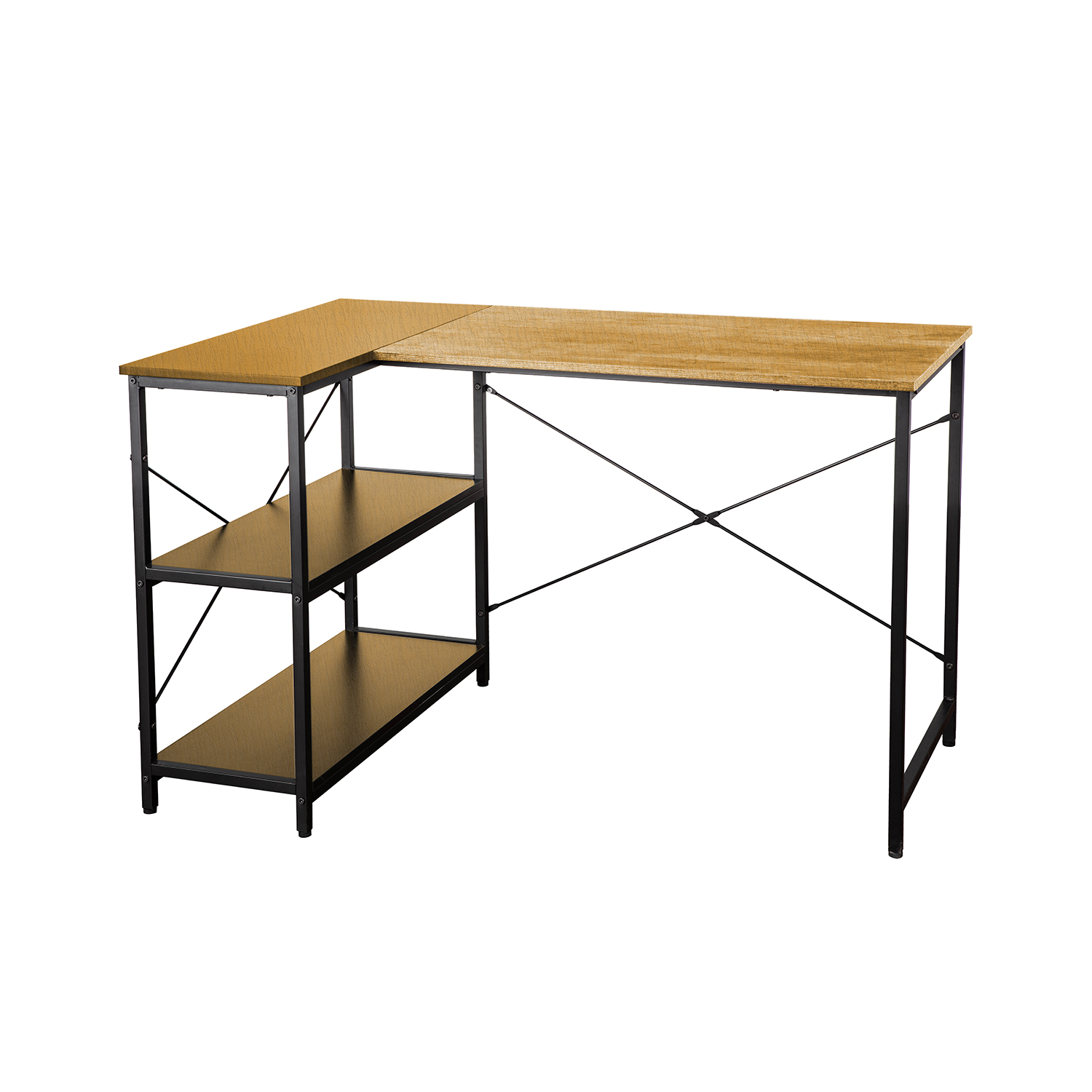Konsolinis stalas, 120 × 80 × 76 cm, ąžuolo/matinės juodos spalvos
