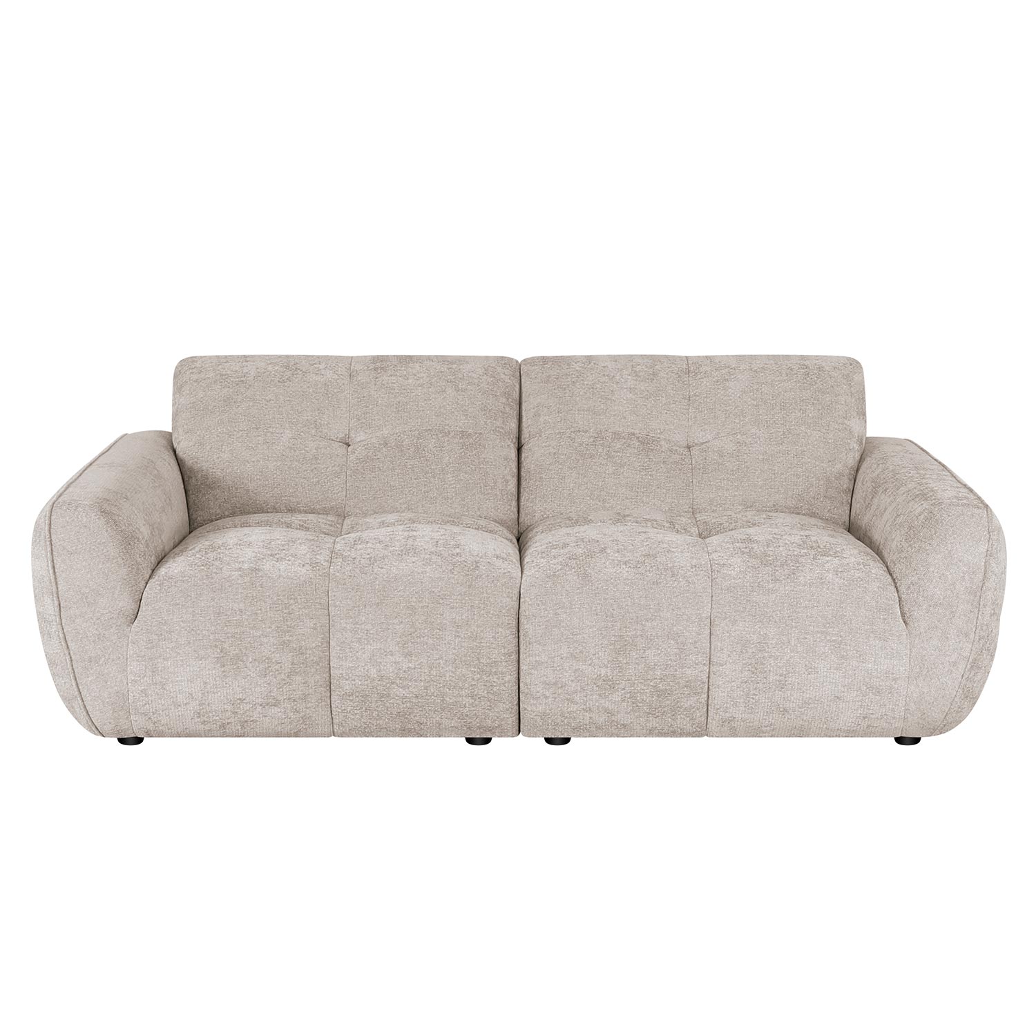 Sofa, 3 vietų, šviesiai ruda, 224 x 96 x 81 cm