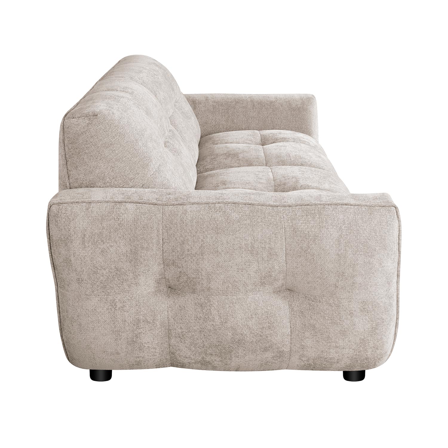 Sofa, 3 vietų, šviesiai ruda, 224 x 96 x 81 cm 2