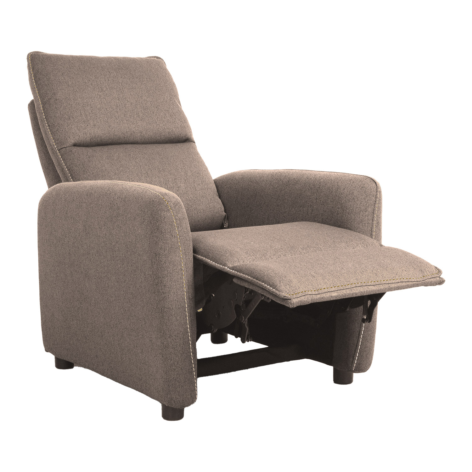 Fotelis ZAC su „Push Back“ mechanizmu, smėlio spalvos, 74 × 95 × 101 cm