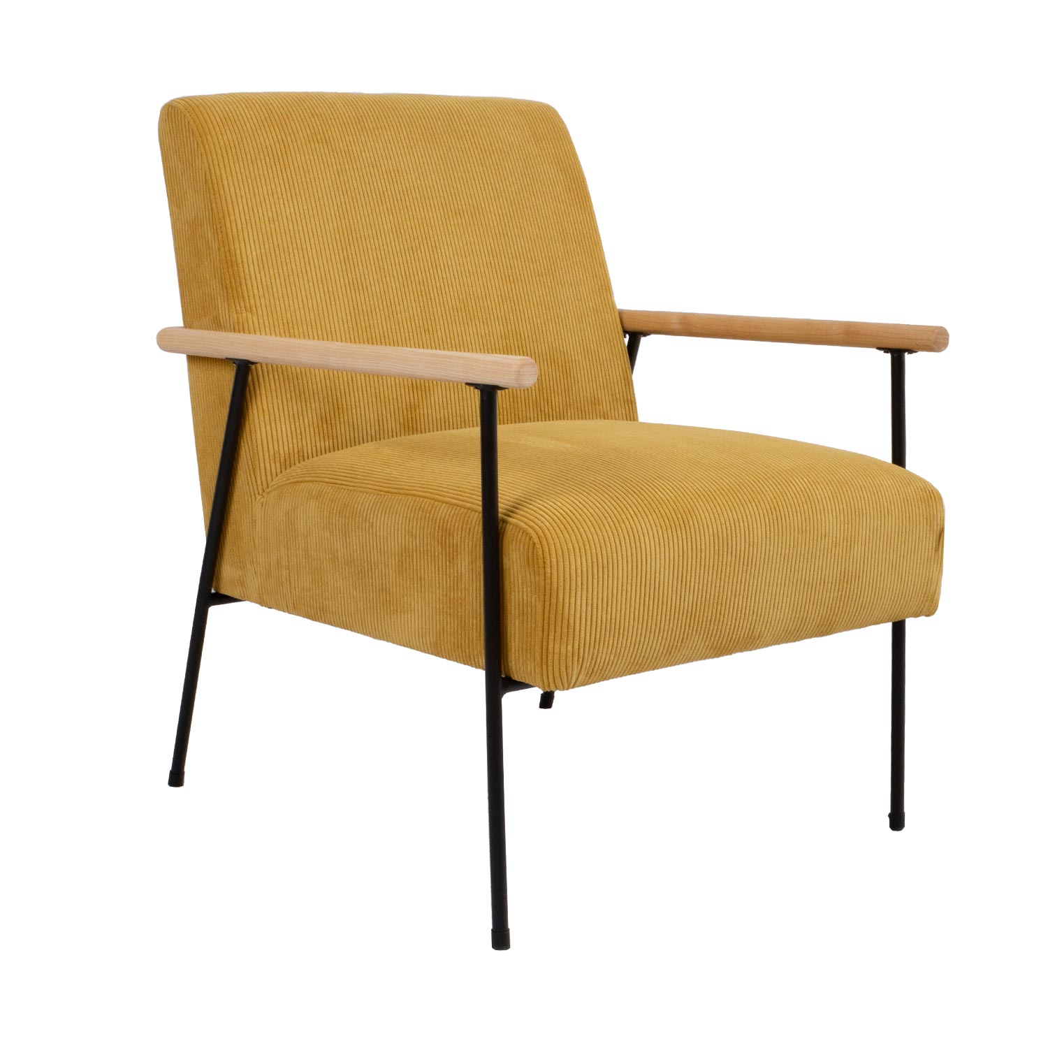 Fotelis, dzeltens, 63 × 75,5