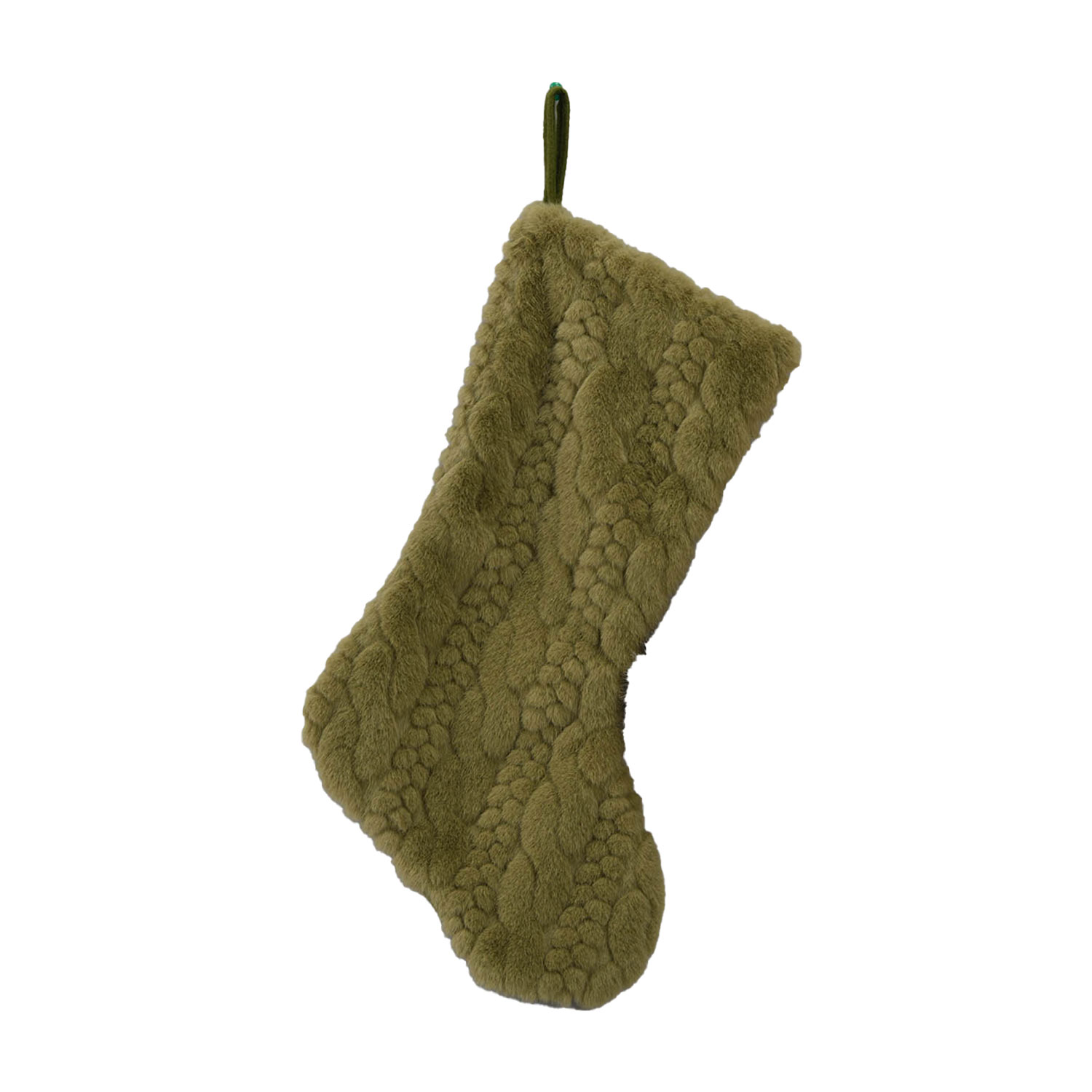 Kalėdinė kojinė, žalia, 25,4 × 53,3 cm