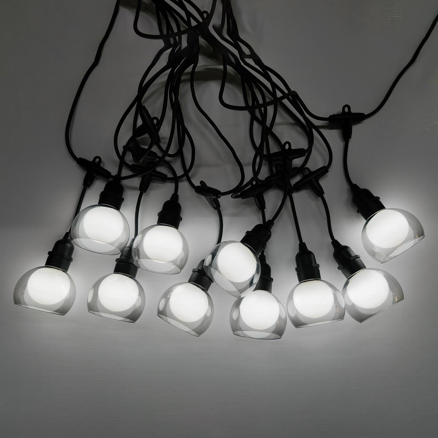 LED spuldžu virtene, 10 LED, 4,5 m