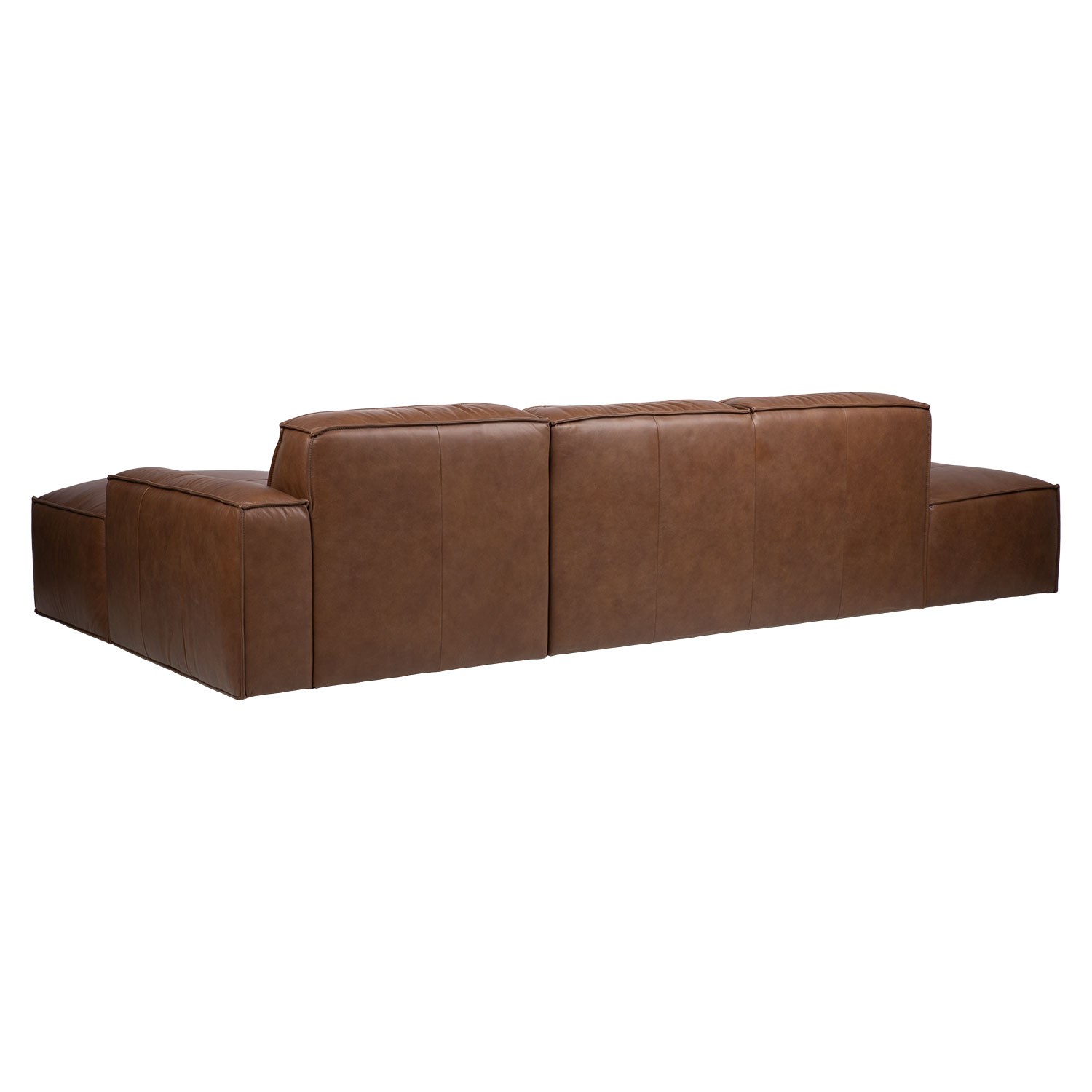 Kampinė sofa, dešininė, ruda, 302 × 92/156 × 72 cm 3