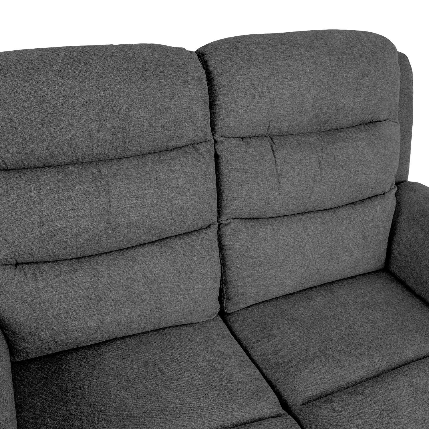 Dvivietė elektrinė atlošiama sofa, pilka, 153 × 93 × 102 cm 2
