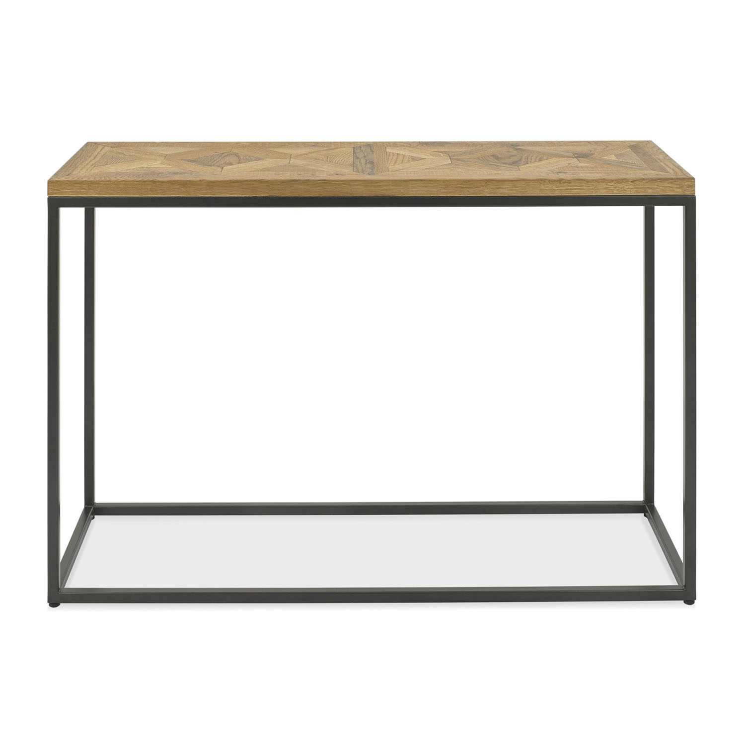 Konsolinis stalas su mozaikiniu ąžuolo lukštu, 116 x 37 x 77 cm