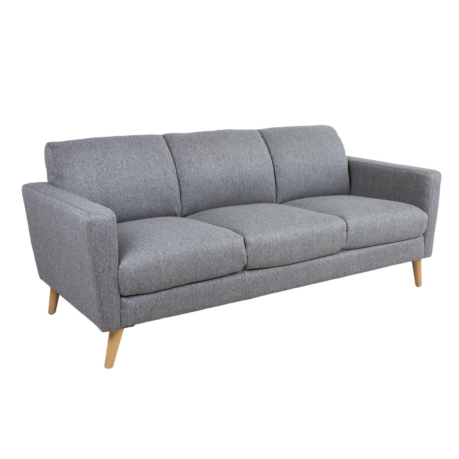 Sofa, 3 vietų, pilka, 200 × 83 × 84 cm