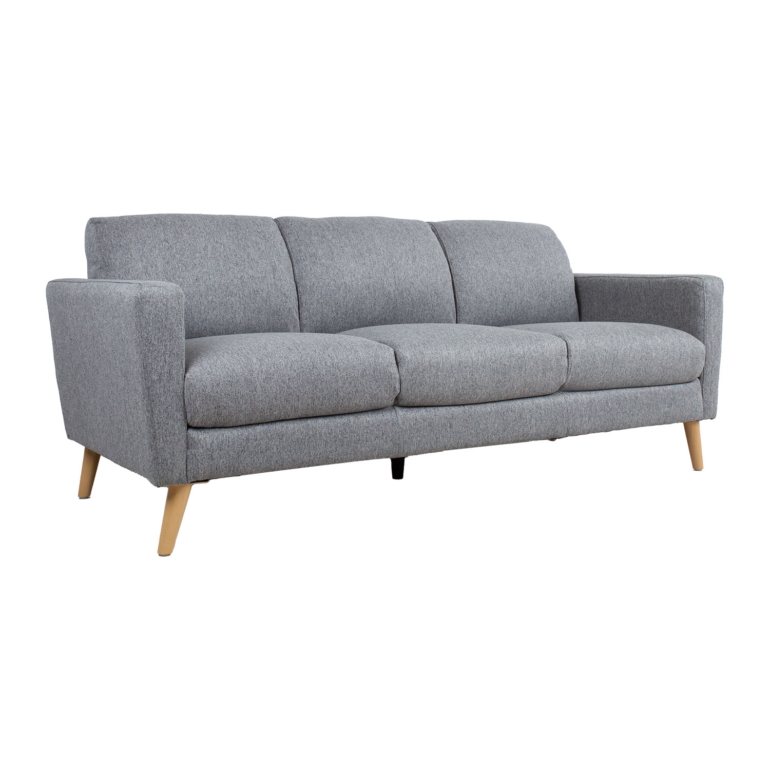 Sofa, 3 vietų, pilka, 200 × 83 × 84 cm