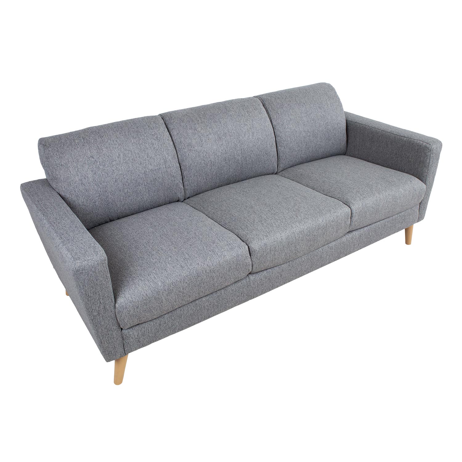 Sofa, 3 vietų, pilka, 200 × 83 × 84 cm 2